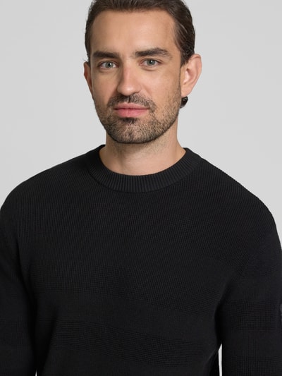 MCNEAL Strickpullover mit gerippten Abschlüssen Black 3