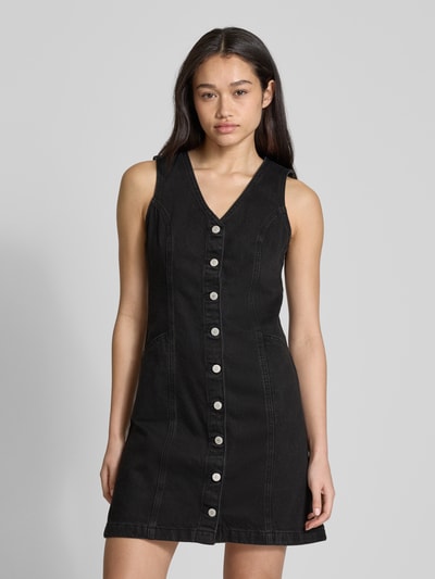 Levi's® Jeanskleid mit V-Ausschnitt Modell 'VIANNA' Anthrazit 4