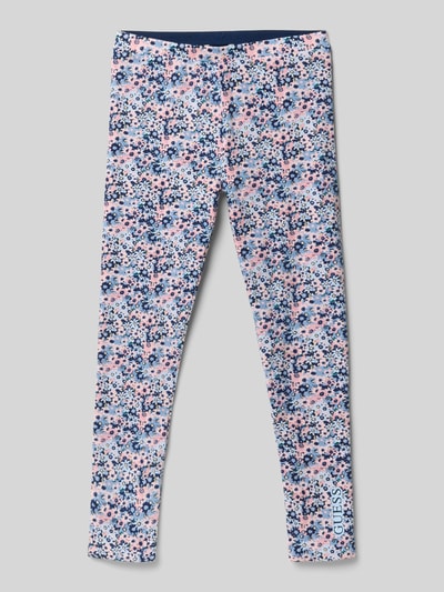 Guess Leggings mit floralem Allover-Print Modell 'Reversible' Marine 1