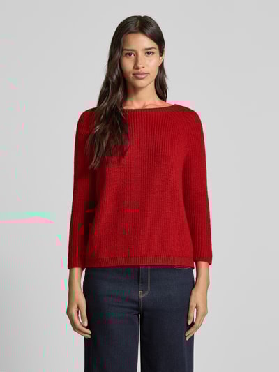 Weekend Max Mara Regular Fit Strickpullover mit Woll-Anteil Modell 'XENO' Rot 4