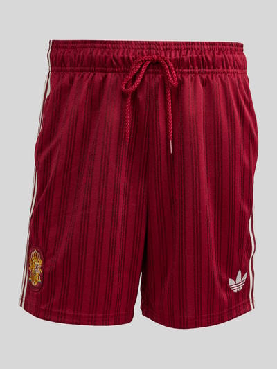 adidas Originals Regular Fit Sportshorts mit Kontraststreifen Modell 'Spanien' Bordeaux 2