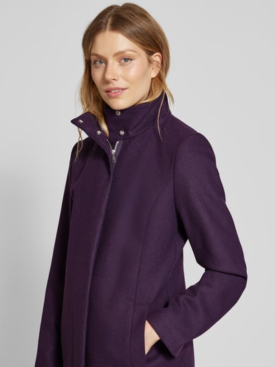 Christian Berg Woman Selection Jas met opstaande kraag Aubergine - 3