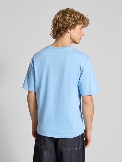 REVIEW Regular Fit T-Shirt mit Rundhalsausschnitt Hellblau 5