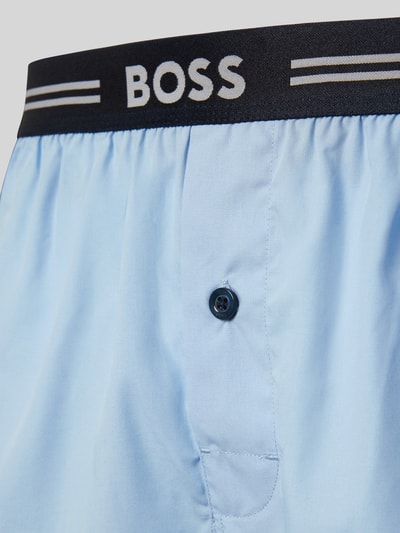 BOSS Bokserki o kroju regular fit z czystej bawełny w zestawie 3 szt. Ciemnoniebieski 2