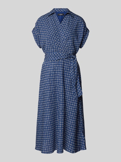 Lauren Ralph Lauren Sukienka kopertowa z dekoltem w serek model ‘FRATILLIO’ Jasnoniebieski 2