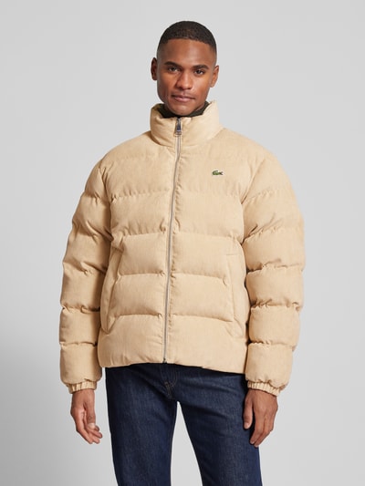 Lacoste Steppjacke in Cord-Optik Beige 4