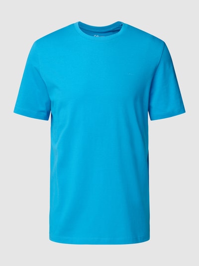 s.Oliver RED LABEL T-Shirt mit Label-Detail Modell 'BASIC' Aqua 2