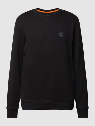 BOSS Orange Sweatshirt mit Label-Detail Modell 'Westart' Black 2