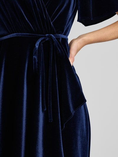 Christian Berg Cocktail Sukienka koktajlowa z dekoltem w serek Ciemnoniebieski melanż 3