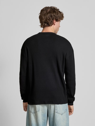 Dickies Bluzka z długim rękawem, wyhaftowanym logo i okrągłym dekoltem Czarny 5