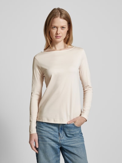 Christian Berg Woman Longsleeve mit U-Boot-Ausschnitt Sand 4