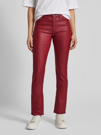 s.Oliver RED LABEL Slim Fit Slim Leg Jeans mit Baumwolle Modell 'BETSY' Rot 4