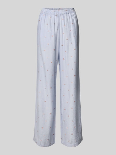 Pieces Comfort Fit Stoffhose aus Viskose-Mix Modell 'FIONNA' Hellblau 2