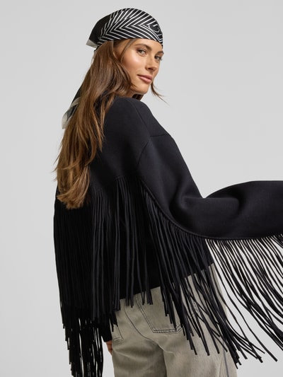 Essentiel Antwerp Boxy Fit Cardigan aus Viskose-Mix Modell 'ISTERN' Marine 3