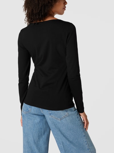 Marc O'Polo Longsleeve mit Label-Print Black 5