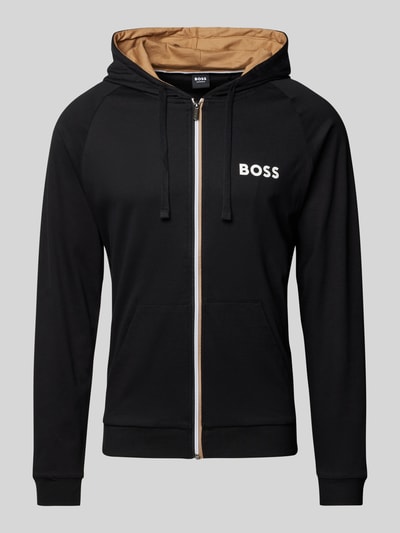 BOSS Sweatjack met ritssluiting, model 'Authentic' Zwart - 2