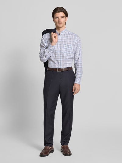 OLYMP Modern Fit Business-Hemd mit Knopfleiste Mittelbraun 1