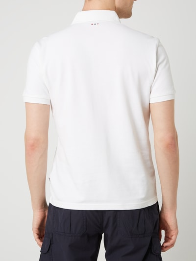 Napapijri Poloshirt van piqué, model 'Eolanos' Wit - 5