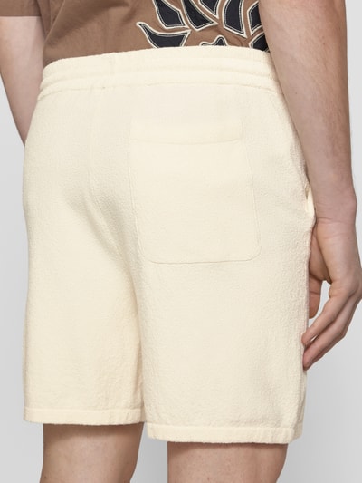 Only & Sons Regular fit sweatshorts met structuurmotief, model 'FRANKIE' Offwhite - 3