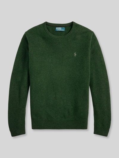 Polo Ralph Lauren Regular Fit Pullover aus reiner Wolle Dunkelgruen 2