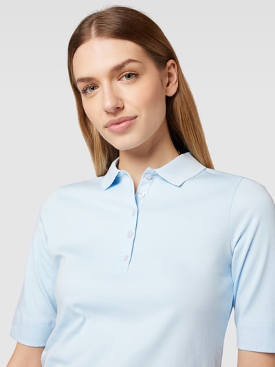 Christian Berg Woman Poloshirt met korte knoopsluiting Lichtblauw - 3