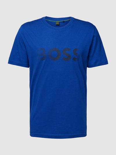 BOSS Green T-Shirt mit Label-Print Royal 2