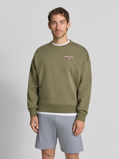 Polo Ralph Lauren Relaxed Fit Sweatshirt aus Baumwoll-Mix Oliv 4