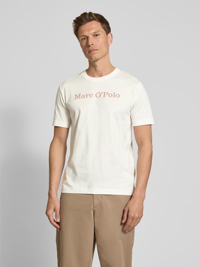 Marc O'Polo Regular Fit T-Shirt aus reiner Baumwolle Offwhite 4