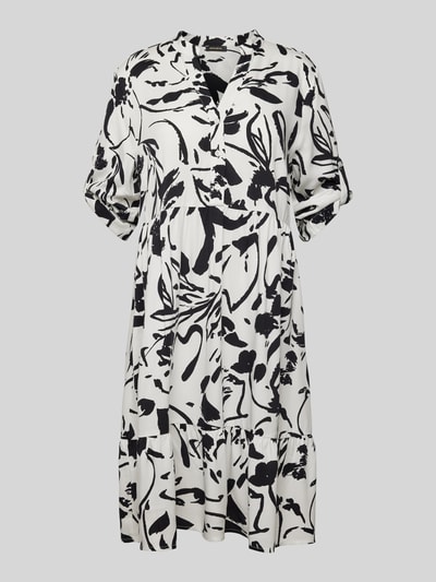 More & More Knielanges Kleid mit Allover-Print Offwhite 2