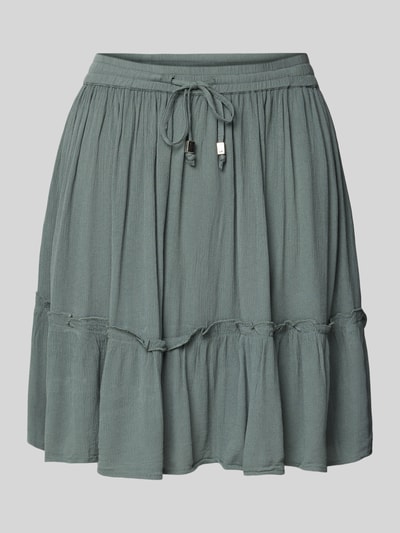 Only Ausgestellter Mini-Rock mit elastischem Bund Modell 'IBIZA' Schilf 2