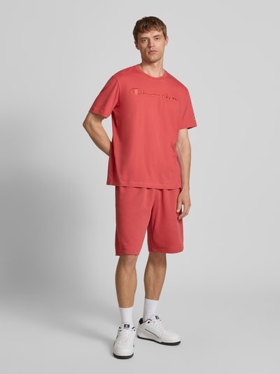 CHAMPION T-shirt met labelstitching, model 'ICONS' Rood - 1