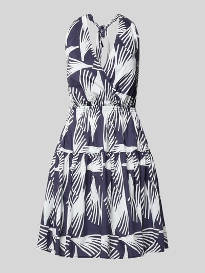 Produktfoto, Minikleid im Allover-Look Modell 'Leanne' von GUIDO MARIA KRETSCHMER WOMAN aus reiner Baumwolle in A-Linie mit V-Ausschnitt