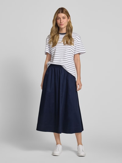 Milano Italy Midirock mit Eingrifftaschen Marine 1