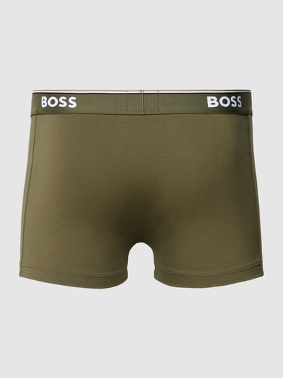 BOSS Trunks in unifarbenem Design im 3er-Pack Oliv 3