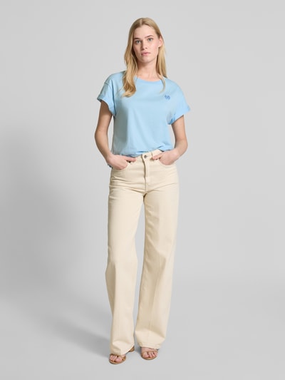 Rich & Royal T-shirt met motiefdetail Lichtblauw - 1