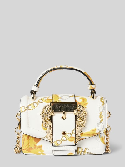 Versace Jeans Couture Handtasche mit Motiv- und Label-Print Weiss 1