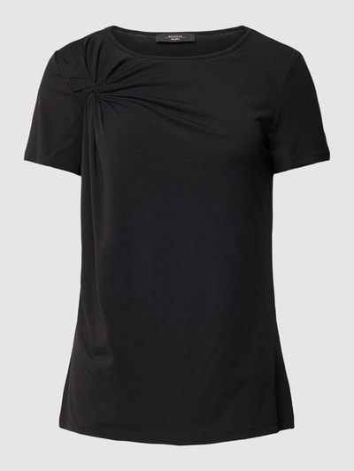 Weekend Max Mara T-Shirt mit Raffungen Modell 'PERGOLA' Black 2
