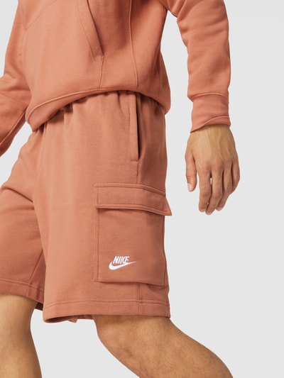 Nike Sweatshorts mit Label-Stitching Camel 3