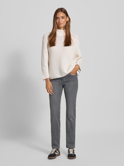 Angels Slim fit jeans met elastische band Lichtgrijs - 1