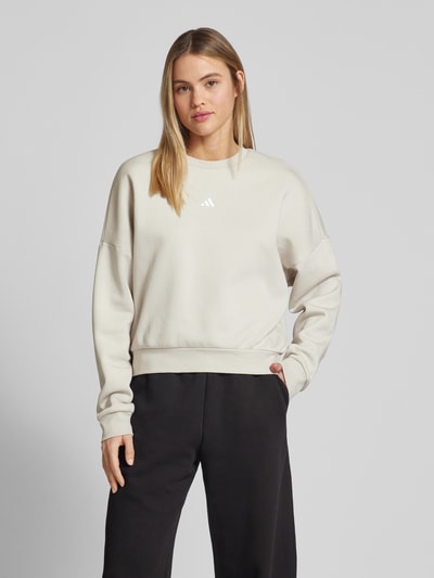 ADIDAS SPORTSWEAR Sweatshirt mit Label-Stitching Hellgrau 4