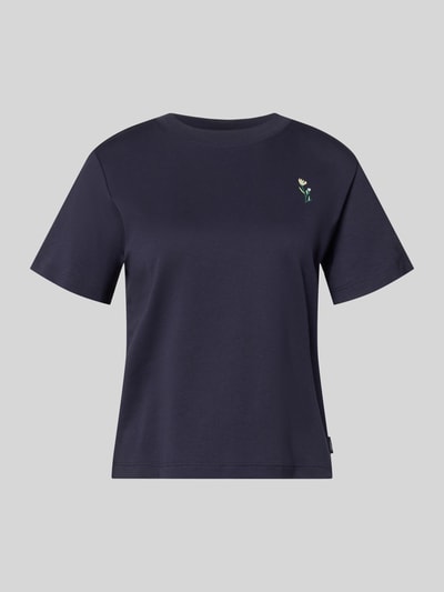 s.Oliver RED LABEL regular fit T-shirt van puur katoen Marineblauw - 2