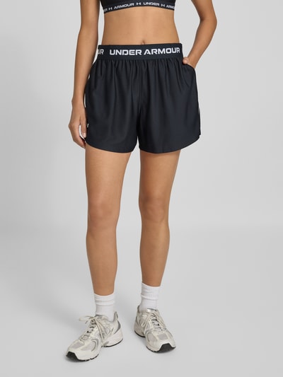 Under Armour Korte broek met elastische band, model 'Tech Play Up Shorts' Zwart - 4