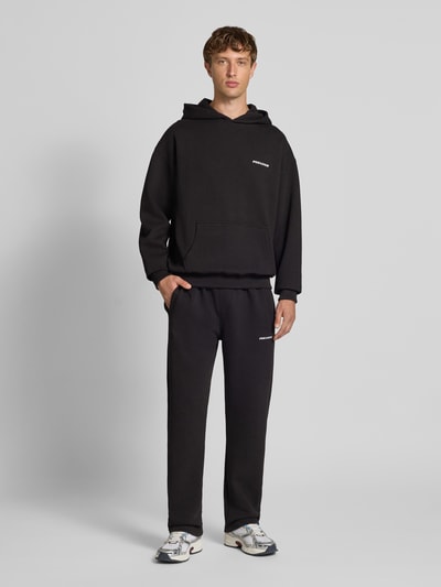 Pegador Sweatpants mit Logo-Stitching und elastischem Bund Black 1