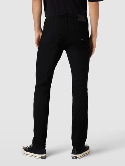 Tommy Jeans Slim Fit Jeans in unifarbenem Design Modell 'SCANTON' Black 5