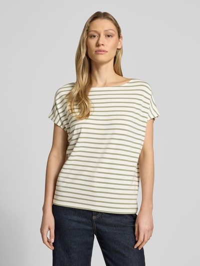 s.Oliver RED LABEL Loose Fit T-Shirt aus Viskose-Mix Ecru 4