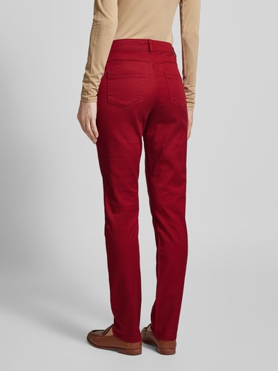 Christian Berg Woman Slim fit broek met steekzakken Donkerrood - 5