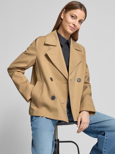 comma Jacke mit Leistentaschen Camel 3