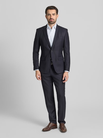 Jake*s Slim fit zakelijk overhemd van katoen met kentkraag Wit - 1