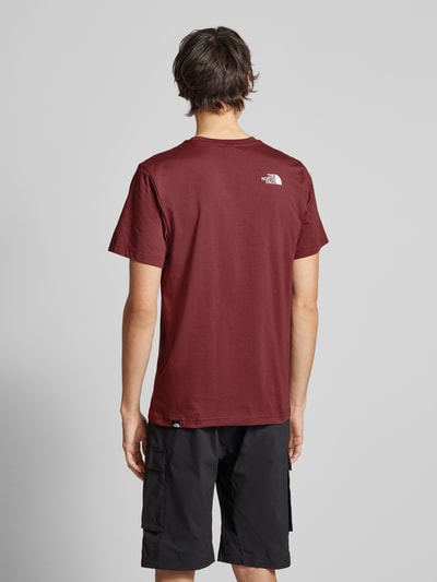 The North Face T-Shirt mit Label-Print Modell 'SIMPLE DOME' Bordeaux 5