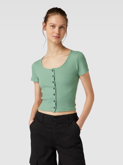 Levi's® Crop Top mit Knopfverschluss Schilf 4